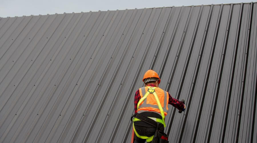 Professional metal roof installation services in Pleasant Lake, IN